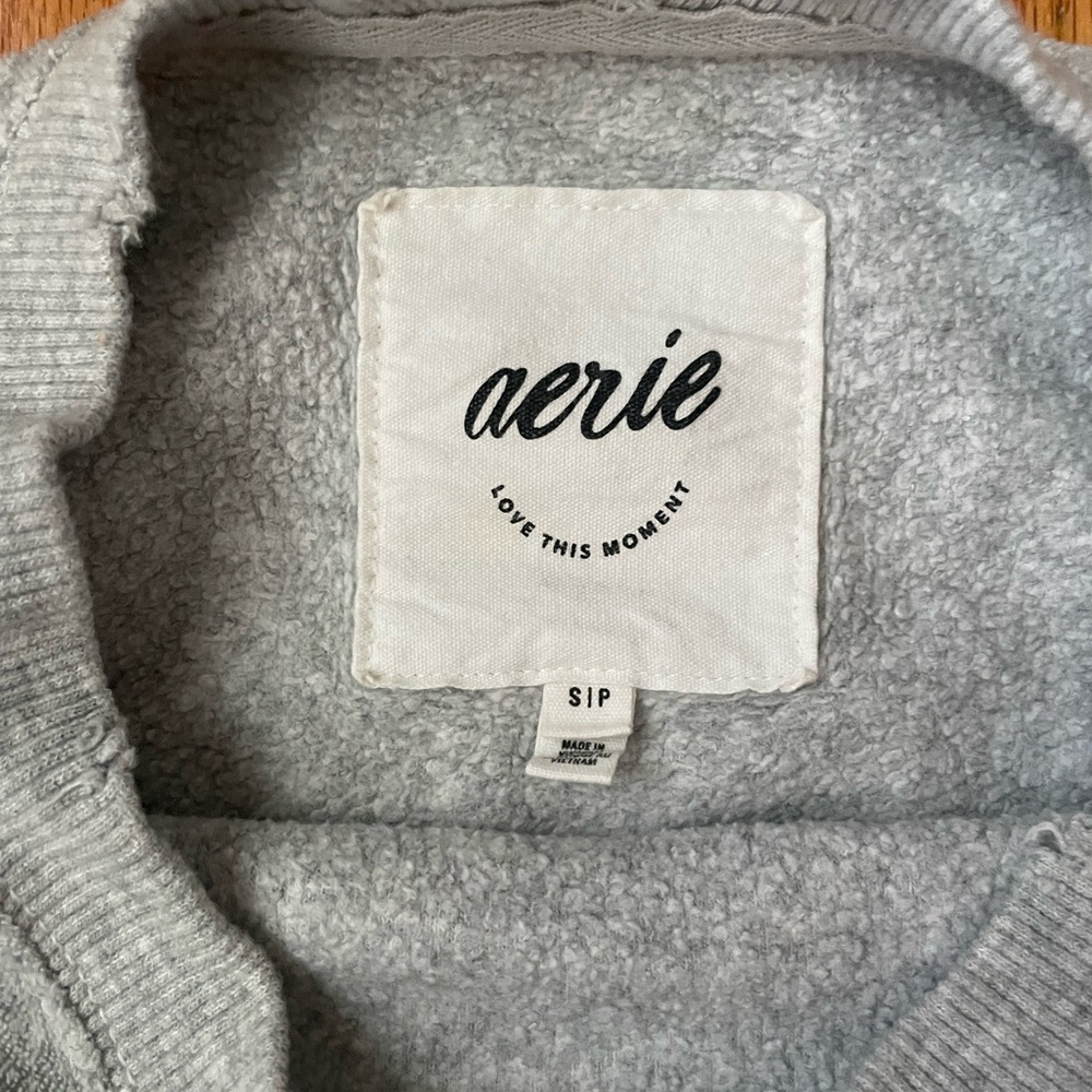 Aerie Gray Winter Tour Oversoze Crewneck Sweatshirt - Picture 3 of 7
